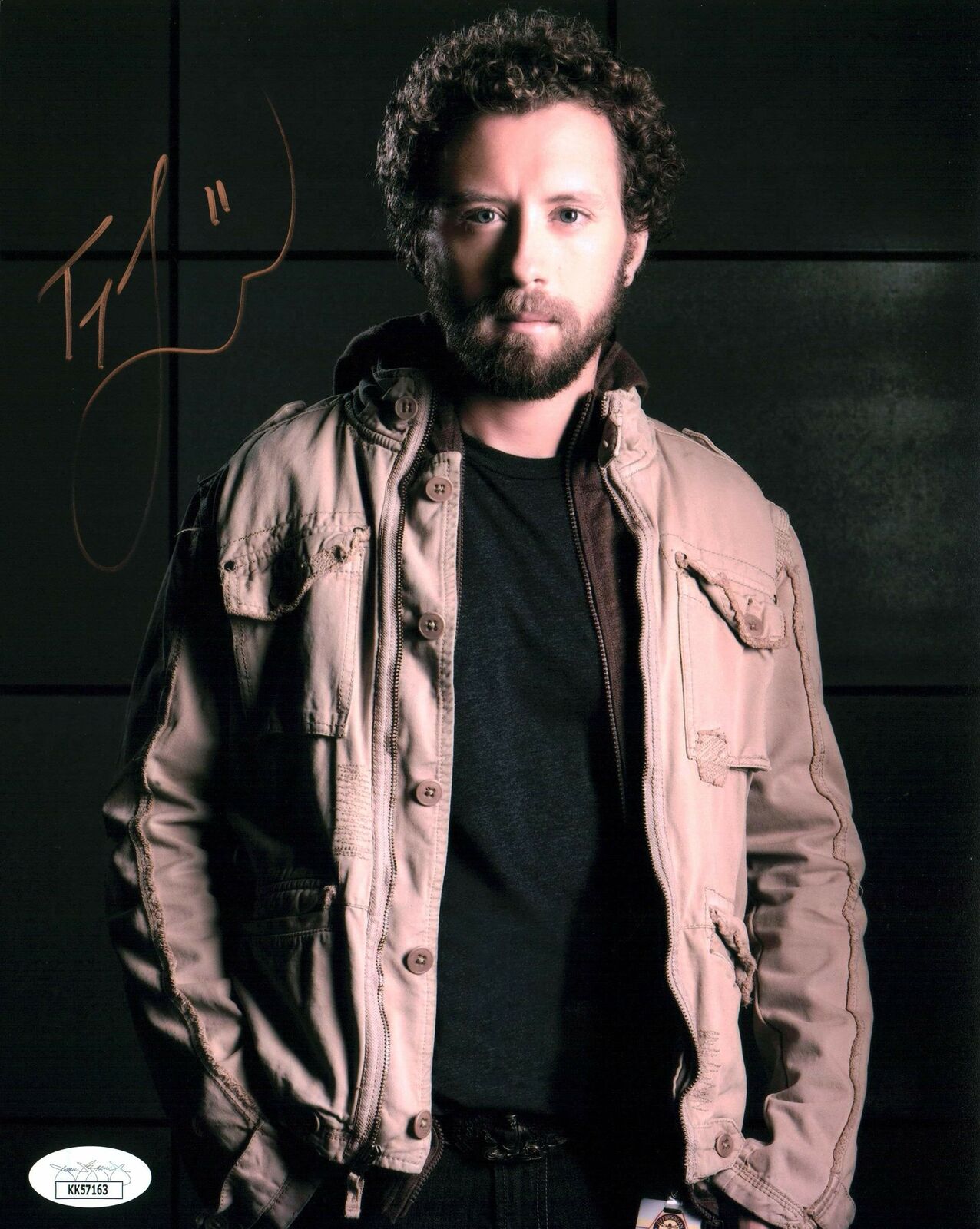 TJ Thyne Bones 8x10 Photo Poster painting Signed Autographed JSA Certified COA Auto