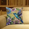 Flower Hummingbird-11CT Stamped Cross Stitch Pillowcase 45*45cm
