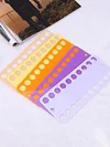 10pcs Cross Stitch Thread Holder Storage Tool User-Friendly Design Winder Color Plastic Board 20 Holes Needlework Project Card