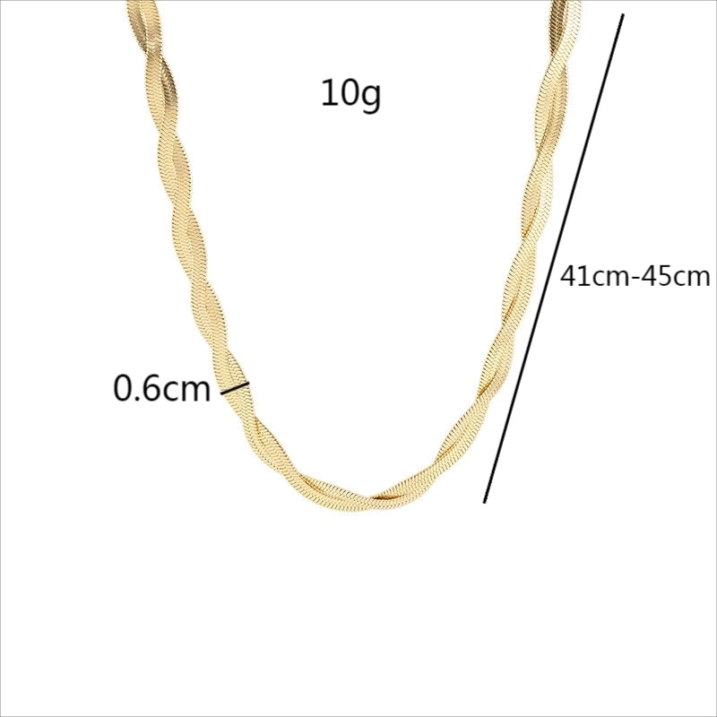 Elegant Minimalist Geometric Titanium Steel Necklace