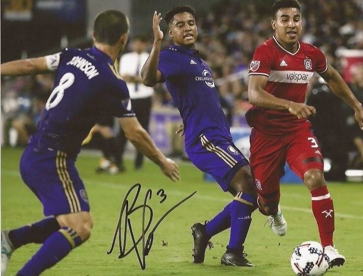 Brandon Vincent signed Chicago Fire MLS Soccer 8x10 Photo Poster painting autographed