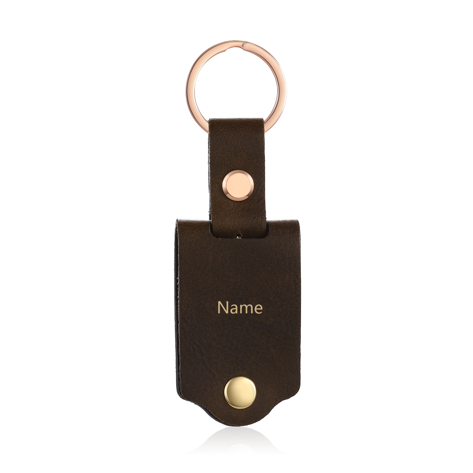 Personalised Photo & Name Keychain Custom Leather Keychain Gifts for Him/Her-Jessemade AU