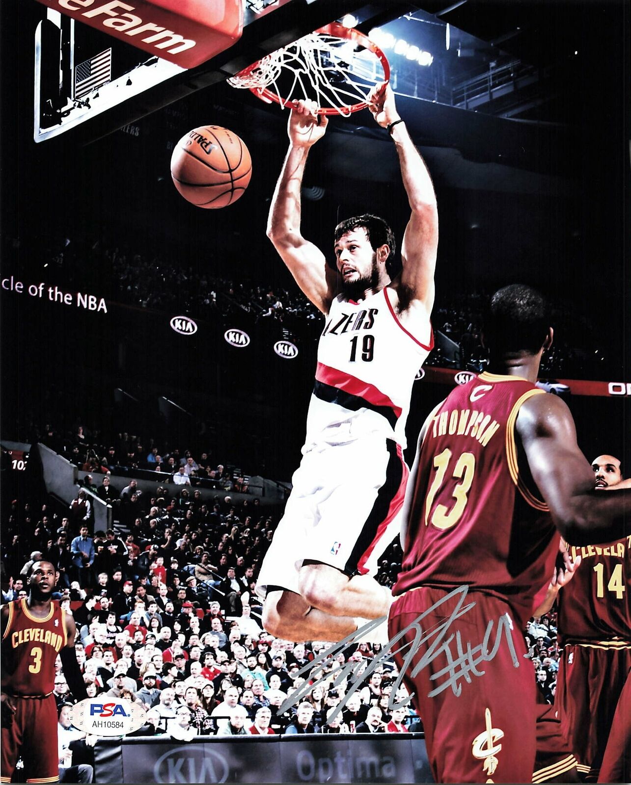 Joel land signed 8x10 Photo Poster painting PSA/DNA Portland Trailblazers Autographed