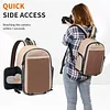DSLR-Kameratasche Fototasche f&uuml;r Spiegelreflex Wasserdicht Kamera Schutztasche Kamerarucksack Fotorucksack Gepolsterte Tasche(Khaki)