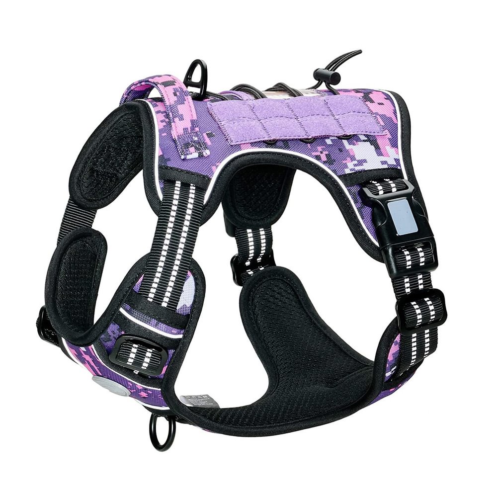 Colorful Camouflage Tactical & Training Reflect  Dog Harness