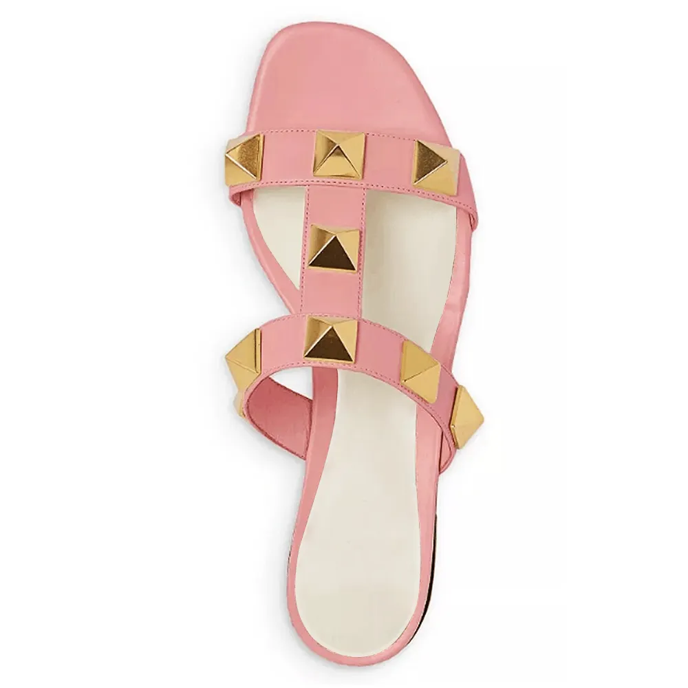 Women's Roman Stud Slide Sandals-vocosishoes