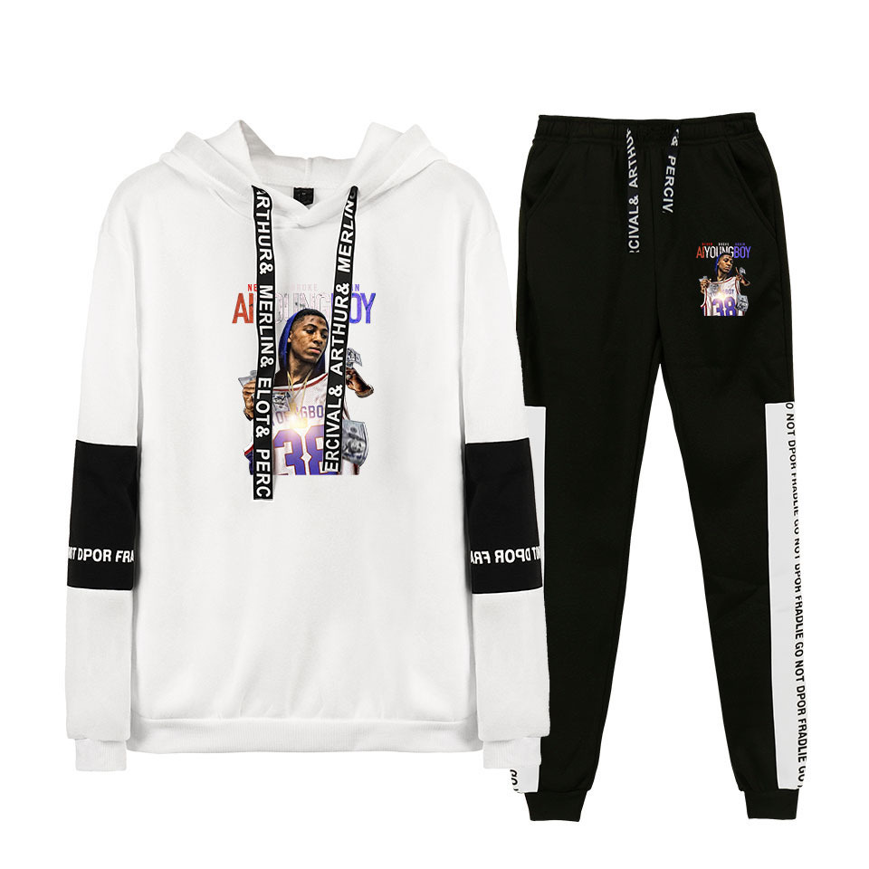 grey and orange nike tracksuit nba youngboy