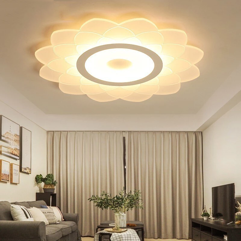 Led Home Lights For Living Room Modern LED Ceiling Lights With Remote Control Indoor Home Lamps Lamparas Led De Techo