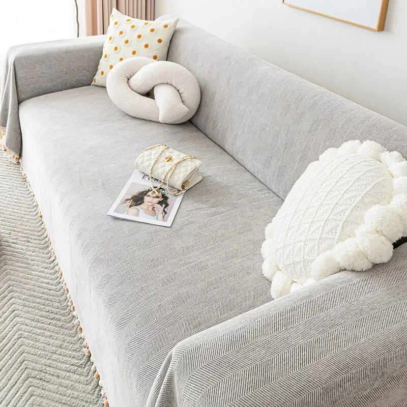 Nigikala Color Sofa Cover Blankets Chenille Sofa Cover for Living Room Modern Couch Protector Covers Soft Thicken Sofa Towel Decor