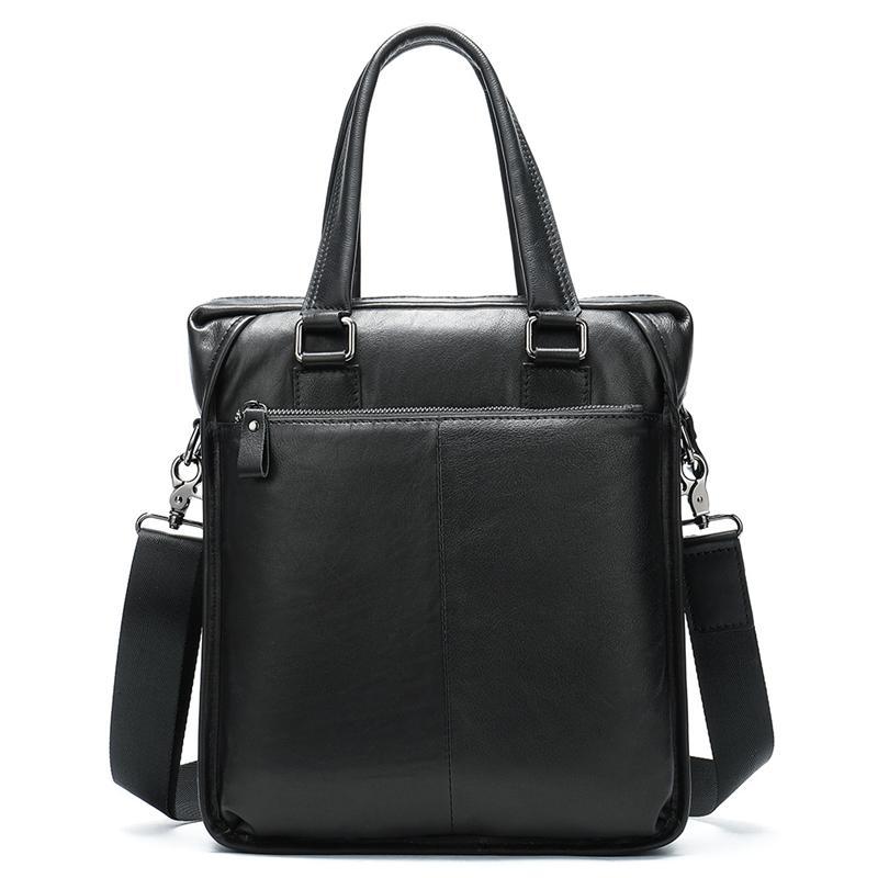 Men's Business Leather Large Capacity Fashion Casual Handbag Waterproof Crossbody Bag