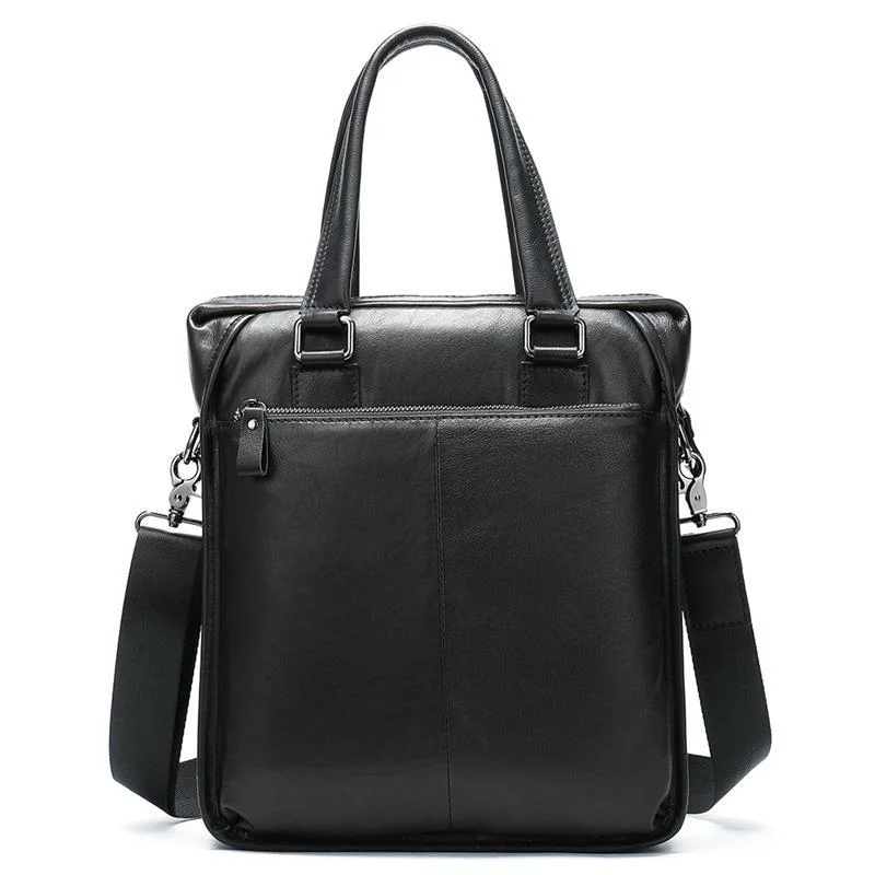 Men's Business Leather Large Capacity Fashion Casual Handbag Waterproof Crossbody Bag
