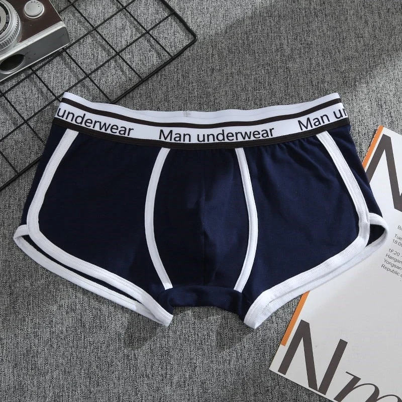 Aonga  Mens Boxer Men Sports Shorts High-Quality Cotton Male Underwear Breathable And Comfortable Man Boxers