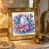 Eulen und Blumen speziell geformte 5D-DIY-Teilbohrdiamanten Punkte Edelsteinkunst-Kits f&uuml;r Erwachsene Anf&auml;nger Wohndekoration Diamanten Gem&auml;lde Edelst