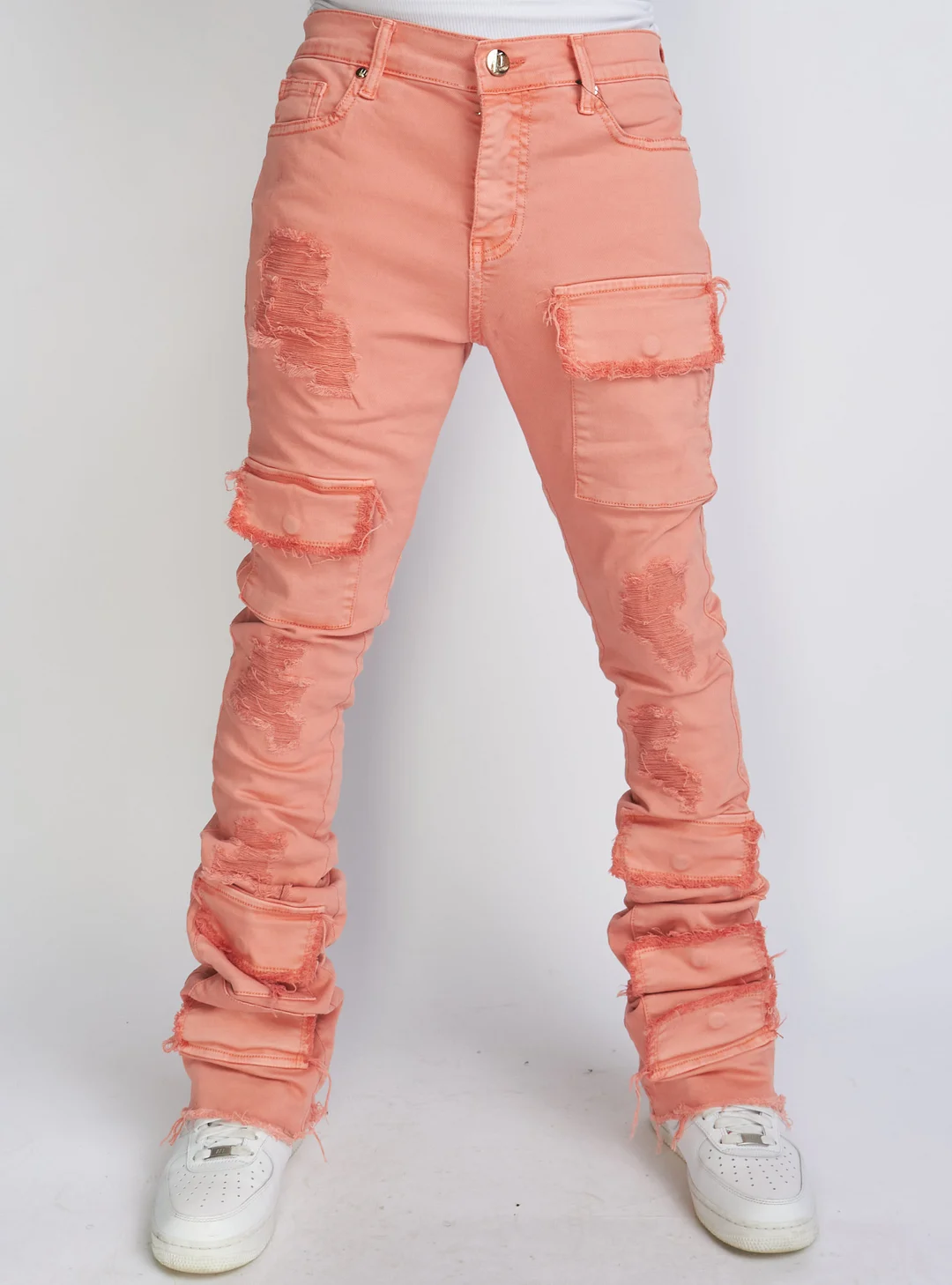 Super Stacked Cargo - Coral - Marcel503