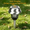 2PCS Solar Powered Lighting Mosquito Repellent Lamp with Ground Stake Waterproof Mosquito Killer for Backyard Patio Garden Lawn Pathway Camping