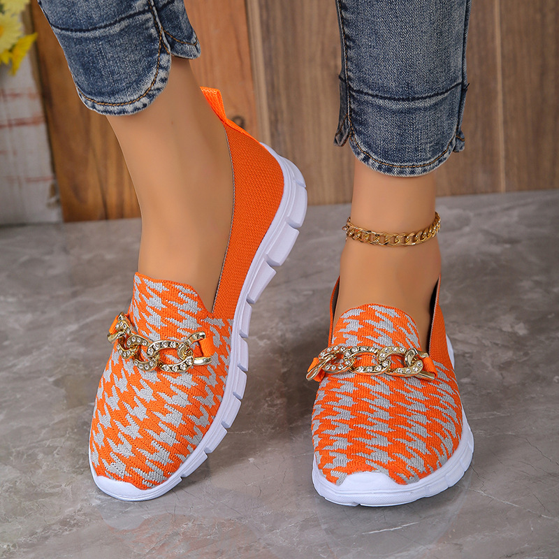 Mature Women Casual Mesh Sneaker Summer Walking Sports Flat Shoes Breathable Loafers