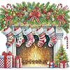 (US Only)6pcs Xmas - Diamond Painting - Partial Special Shaped Drill (Canvas|30*30cm)