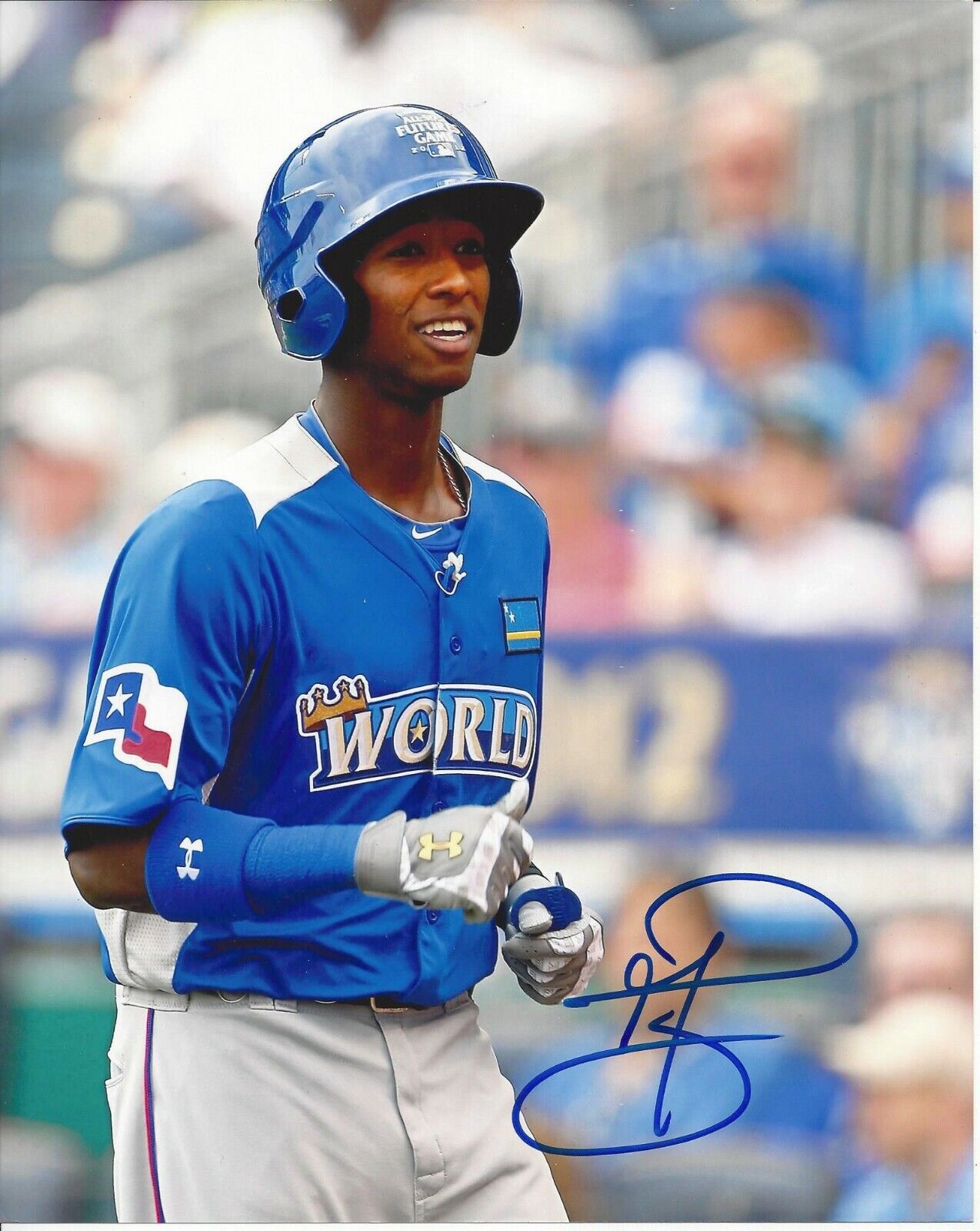 Jurickson Profar Autographed 8x10 Futures Game#S1177