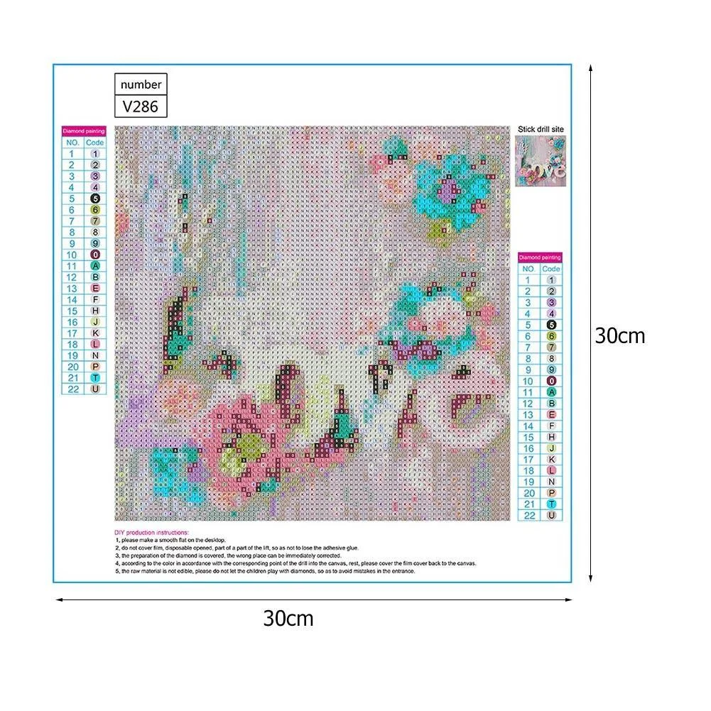 Diamond Painting - Full Round Drill - Love(30*30cm)