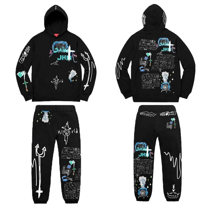 2 Piece Set Women Fall Winter Clothes Hooded Jacket Top Sport Pants Sweatsuit Jogger Outfit  Matching Set Wholesale Dropshipping