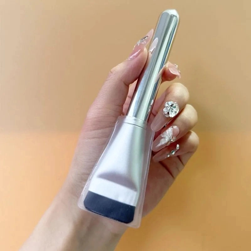 Korean Type Foundation Brush Flat Head Type Brush Base Makeup Refreshing Hand Foundation Liquid Seamless Mic Brush Makeup Brush