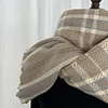Classic Plaid Autumn Winter Unisex Shawl Scarf