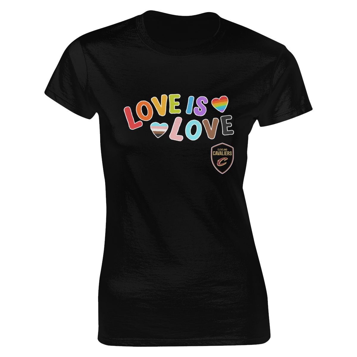 Cleveland Cavaliers Love Pride Women's Soft Cotton T-Shirt