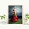 Diamond Painting -DIY Round Drill Rose Girl
