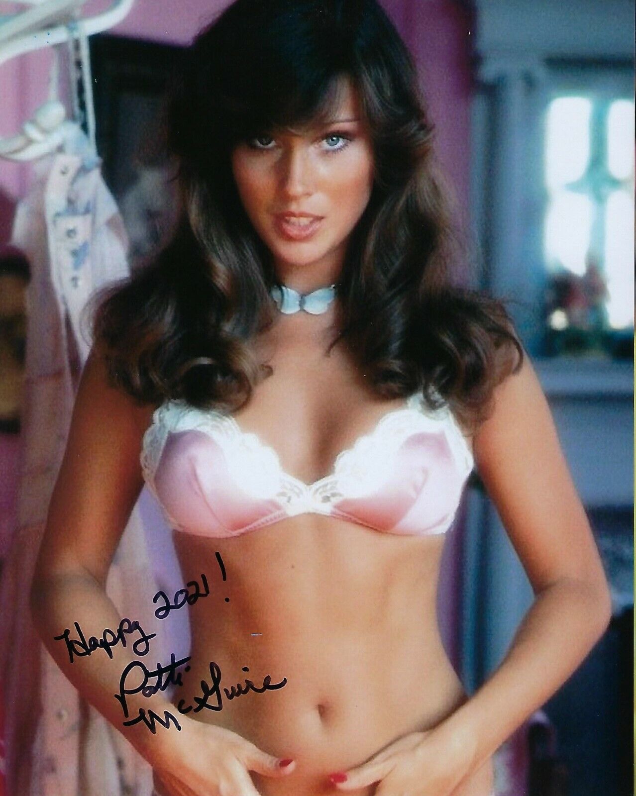 GFA Playboy Playmate of the Year * PATTI McGUIRE * Signed 8x10 Photo Poster painting P1 COA