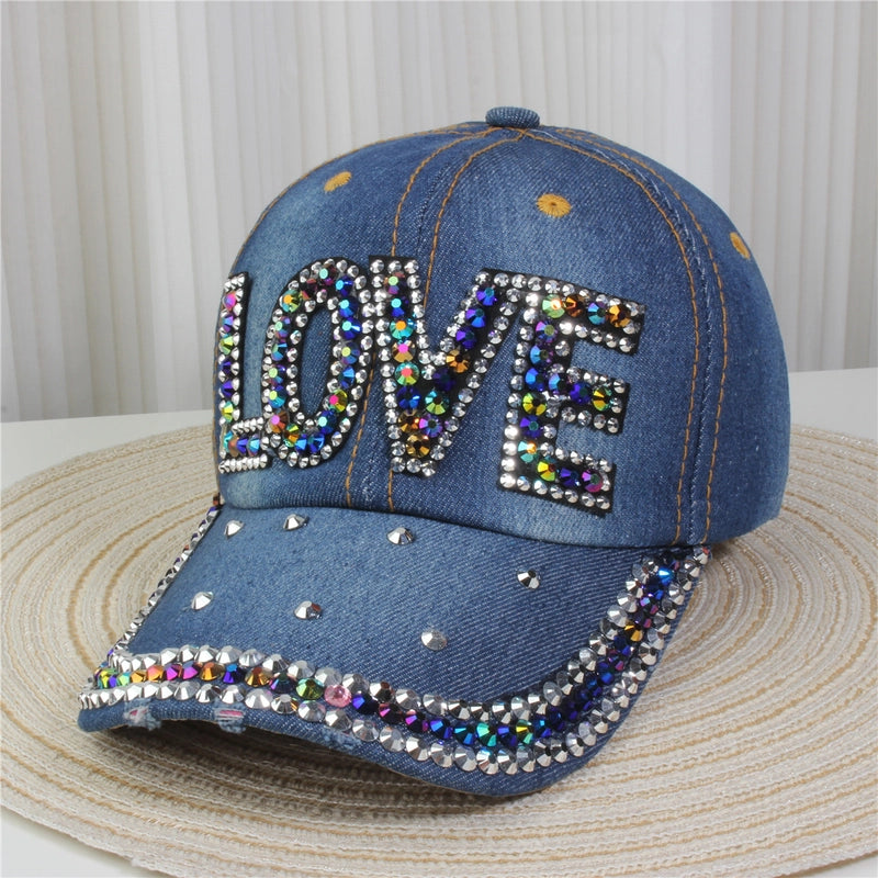 Unisex Streetwear Pentagram Letter Butterfly Curved Eaves Baseball Cap