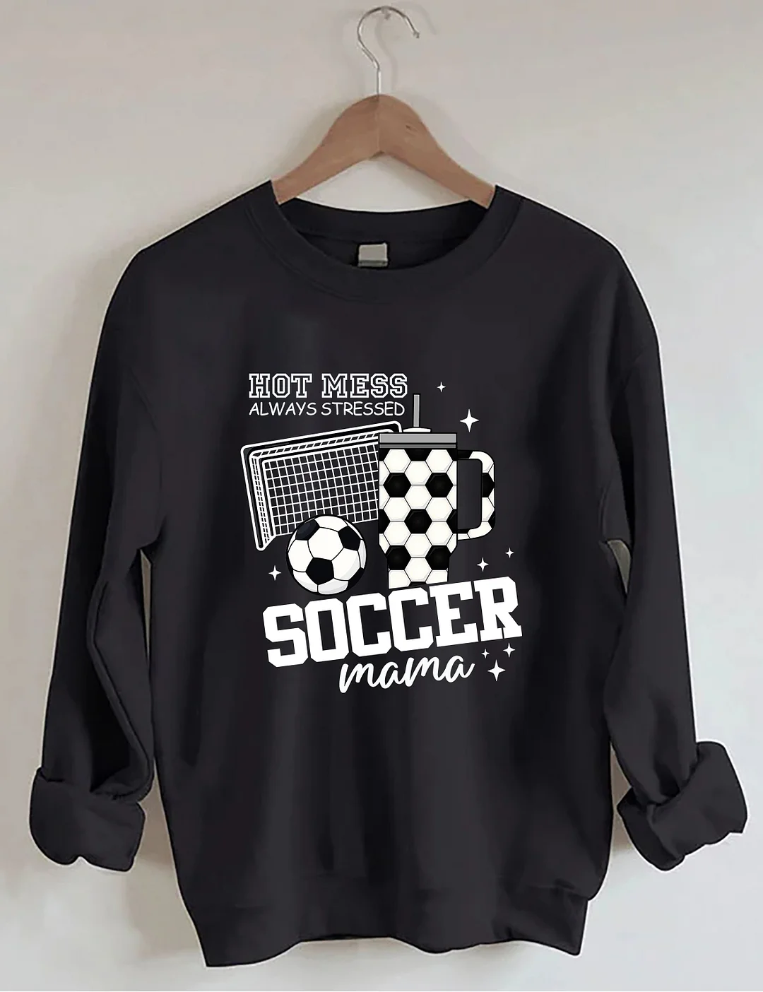 Hot Mess Soccer Mama Sweatshirt 