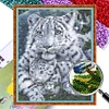 Bead Embroidery-9CT Printed Partial Embroidery-Tiger(45*57cm)