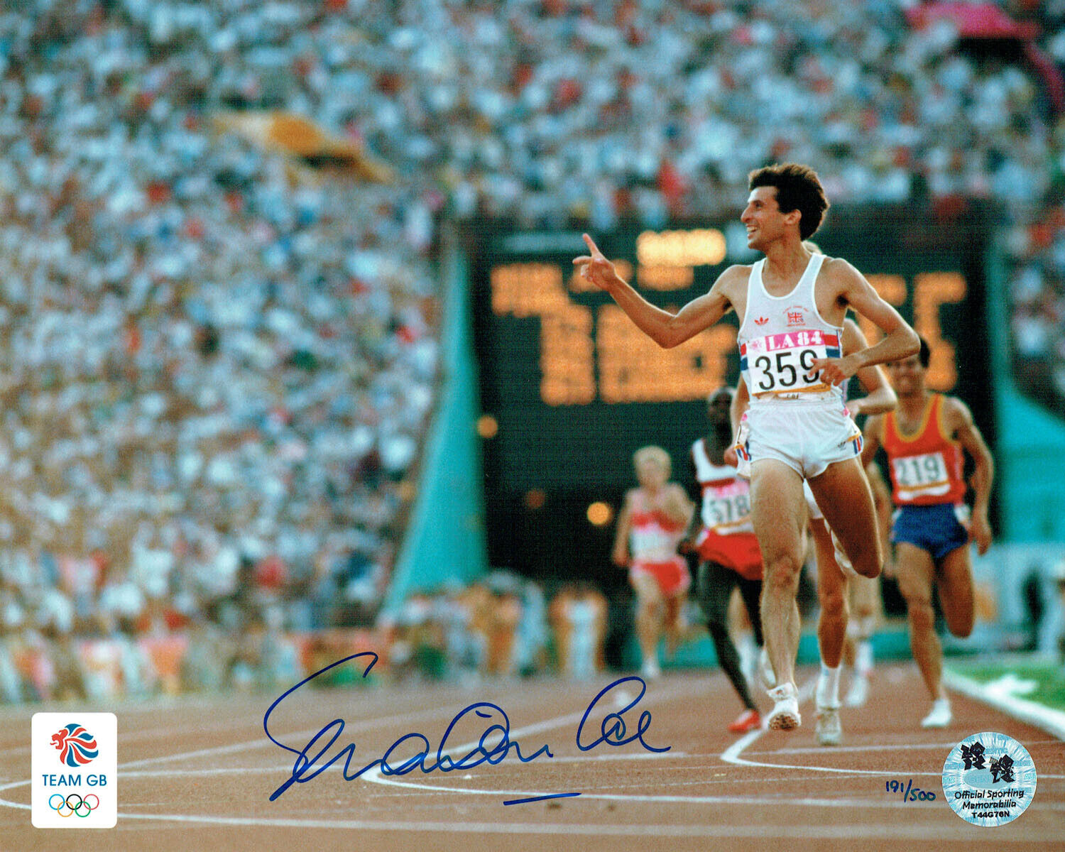 Lord Seb Sebastian COE Signed Autograph Olympic Games Official Photo Poster painting A COA AFTAL