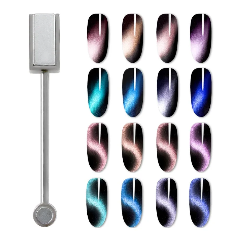 Cat Eyes Magnet Stick Magnet Pen Nail Manicure Tool For Cat Eye Nail Gel Polish Nail Art 3D Special Magnetic Effect Decal Design