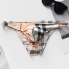 Men's Printed Ice Silk Slim Fit Breathable Elastic Low Waist Sexy Briefs