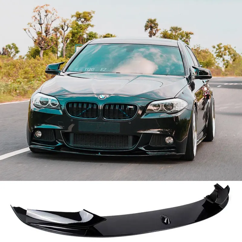 thumbnail image 2 of Glossy Black Front Bumper Spoiler Lip For BMW F10 5 Series M Sport 2011-2015 – Focus-Decoration 2 of 6