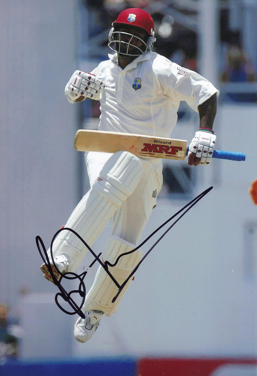 Brian Lara Signed 12X8 Photo Poster painting West Indies AFTAL COA (2618)