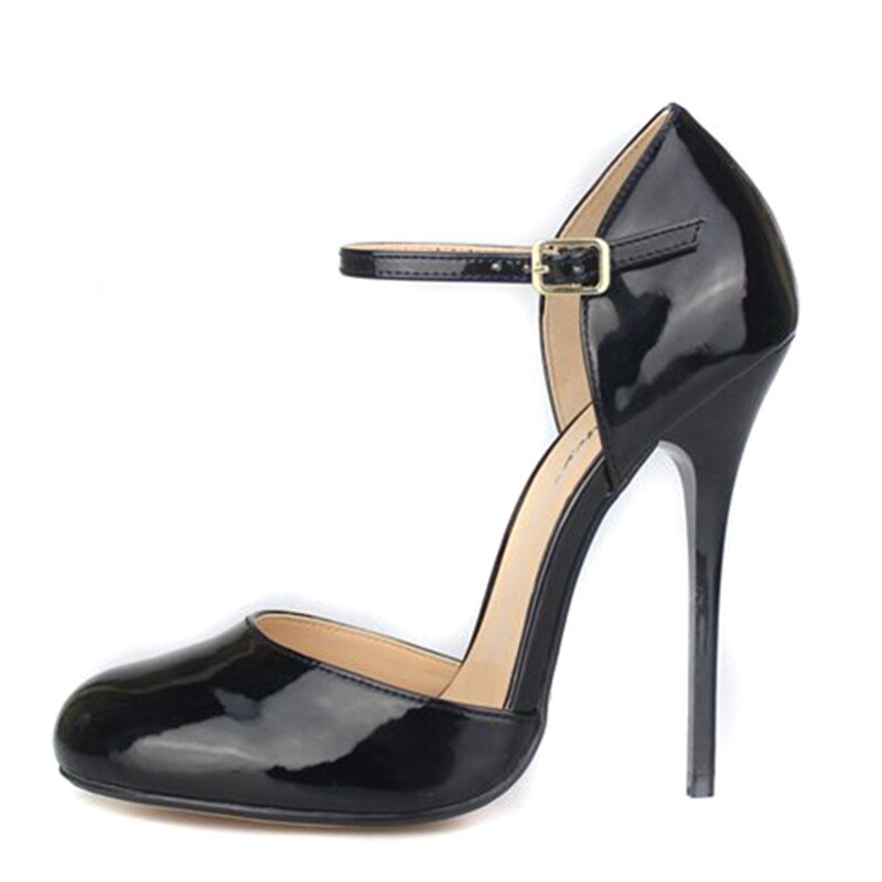High Heels Pumps Red Black Heel D'Orsay Women Sandal Large Size 45 48 Office Party Shoes Female