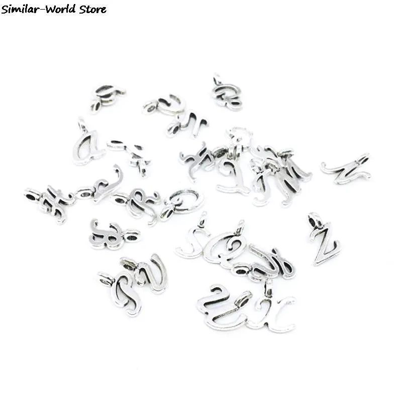 26Pcs 26 English Alphabet Letters Charms Pendants DIY Handmade Jewelry Craft Bracelet Fashion Jewelry Making A-Z For Women Man
