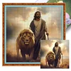 Jesus Lion-11CT Stamped Cross Stitch 40*40cm