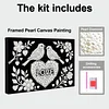 uk.everydayedeals DIY Pearl Painting With Frame - Handmade Self-Adhesive Pearls - Birds(20*30cm)
