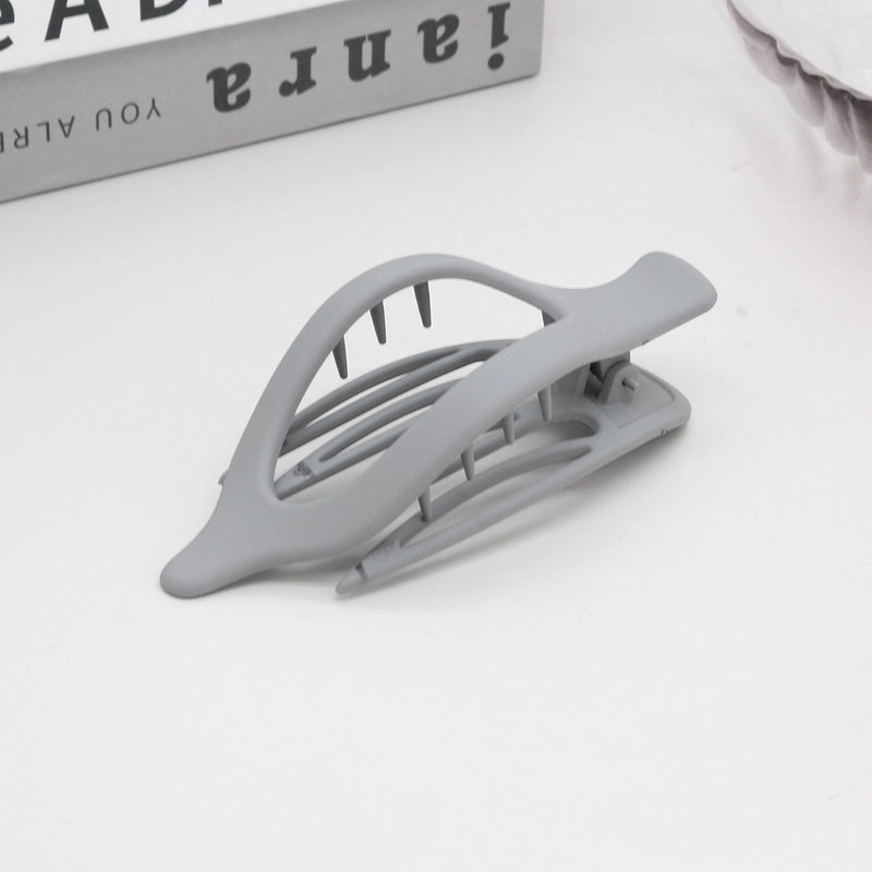 Women’s Lady Classic Style Solid Color Plastic Stoving Varnish Hair Clip