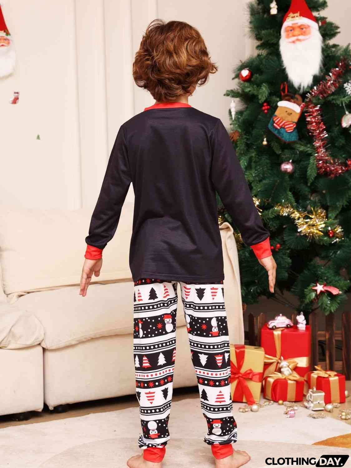 Graphic Top and Pants Set