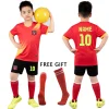 2023 Kids Football Uniforms Boys Girl Soccer Sports Uniform Custom Boys Football Jersey tracksuit children's football suit Socks