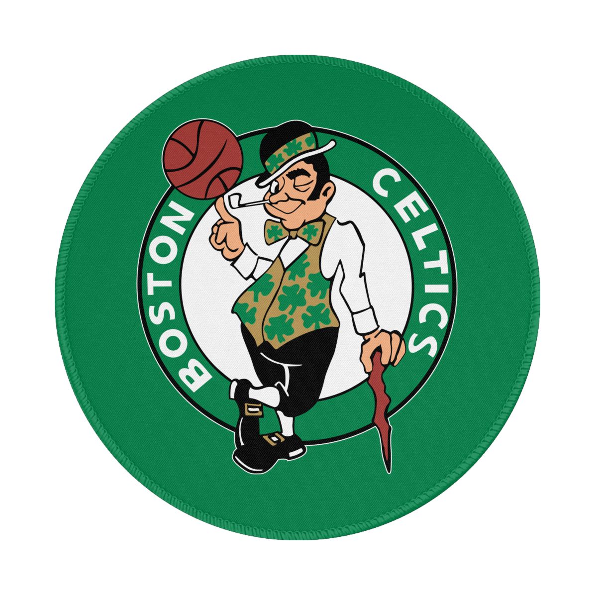 Boston Celtics Logo Round Non-Slip Thick Rubber Modern Gaming Mousepad
