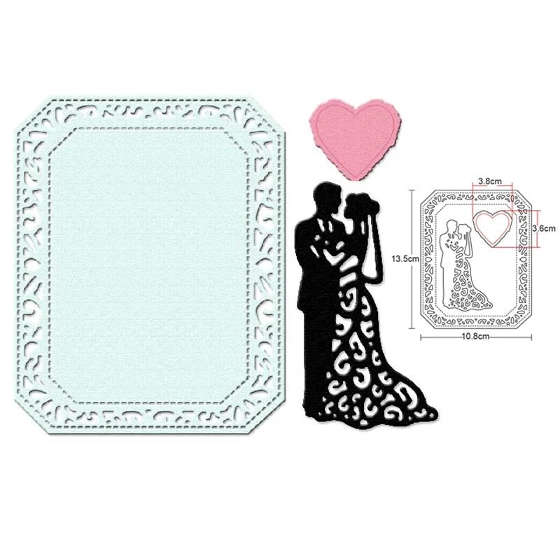 Metal Cutting Dies For Scrapbooking Embossing Die Hollow Oval Frame Cut Dies DIY Paper Cards Craft Stencils