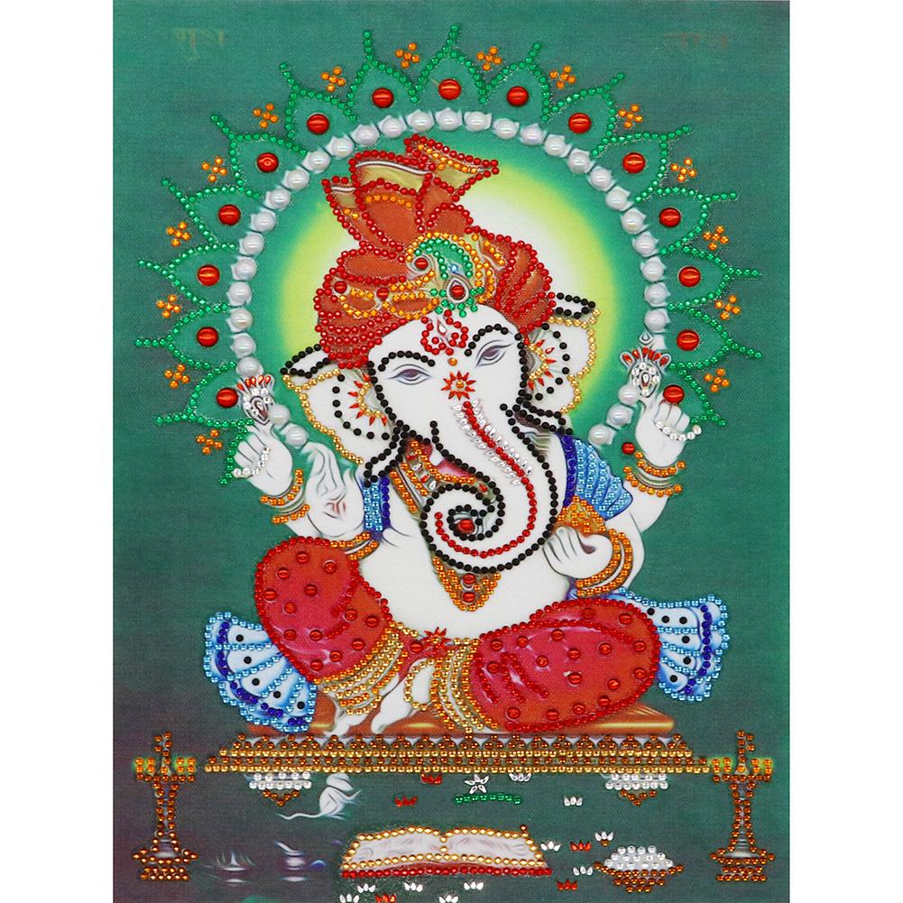 

30*40CM - Special Shaped Diamond Painting - Elephant Nose Buddha, 501 Original