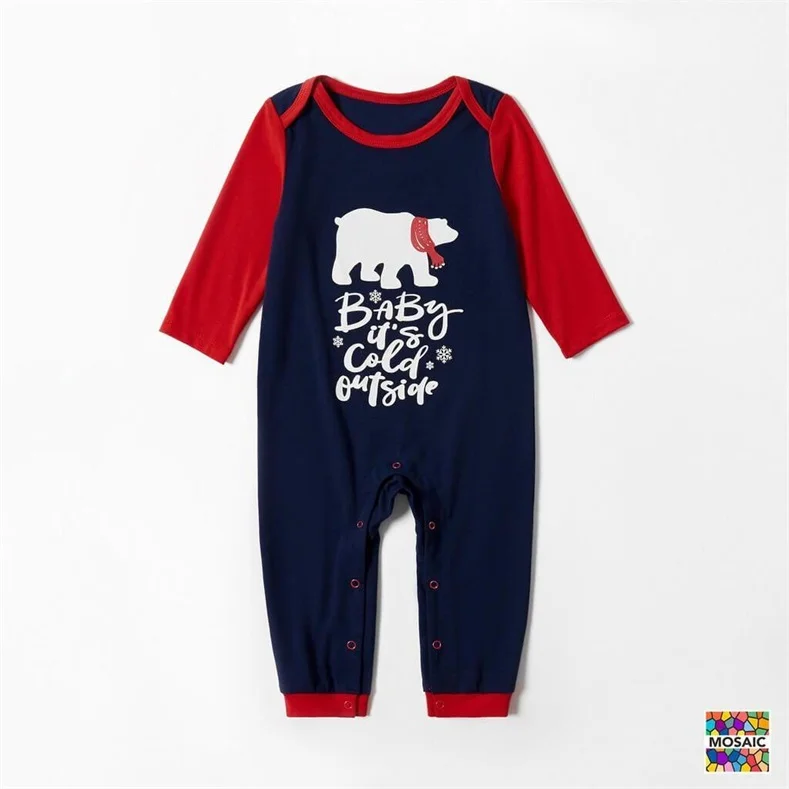 Family Matching Polar Bear Christmas Pajamas Sets