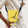 SpongeBob SquarePants genuine authorized popular black and gold SpongeBob SquarePants full body mobile phone bag trendy single shoulder messenger bag