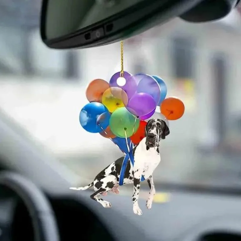 VigorDaily Great Dane Fly With Bubbles Car Hanging Ornament BC035